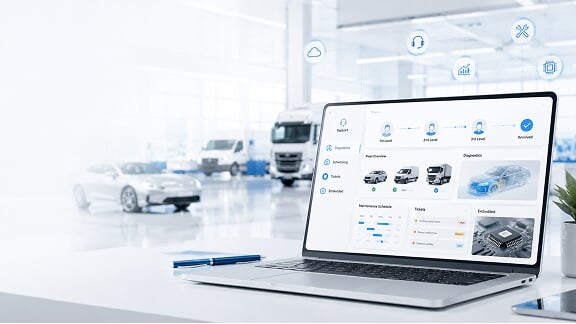 L1-L3 support for automotive diagnostics and maintenance operations at ZF